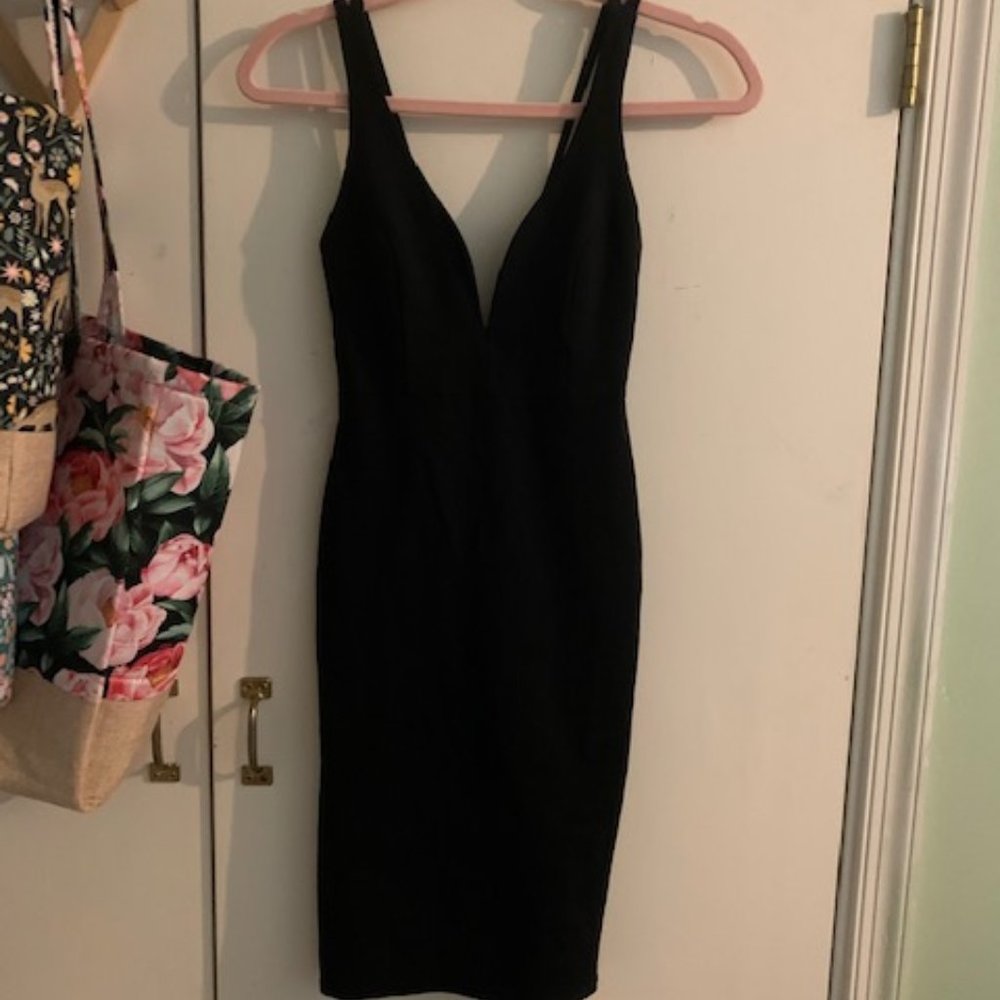 Black Lulu's bodycon dress